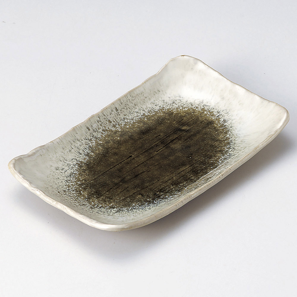 長角皿（中）・焼物皿・半月皿・串皿・のり皿 | 陶雅